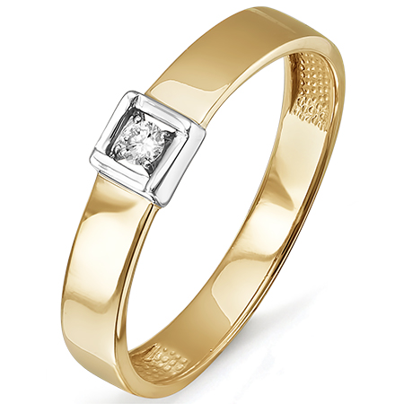 Кольцо, золото, бриллиант, БР110751